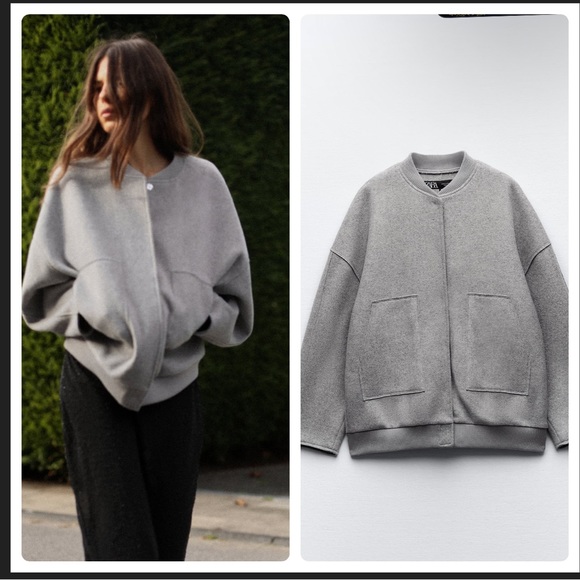 Zara oversized bomber jacket - Picture 2 of 7